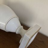 XXL white lion head neo-classical amphora vase from the Empire Consulate.