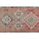 1970s Vintage Turkish Handmade Wool & Cotton Pink Runner Rug 94x306