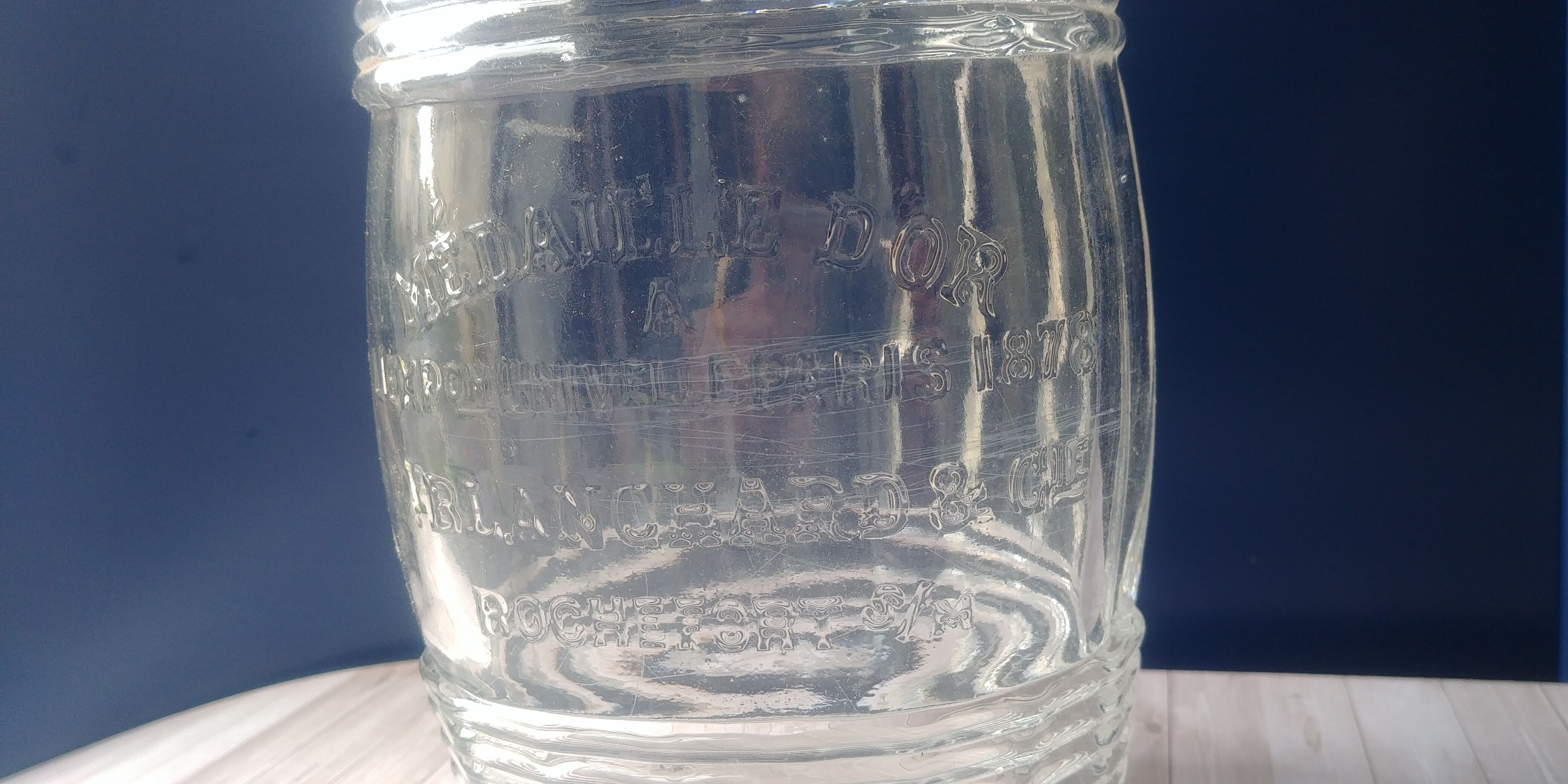 Legras bottle for the Ets Blanchard & Cie form barrel for universal exhibition of Paris 1878