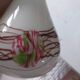 Vase boule en Opaline blanche pop art de Florence