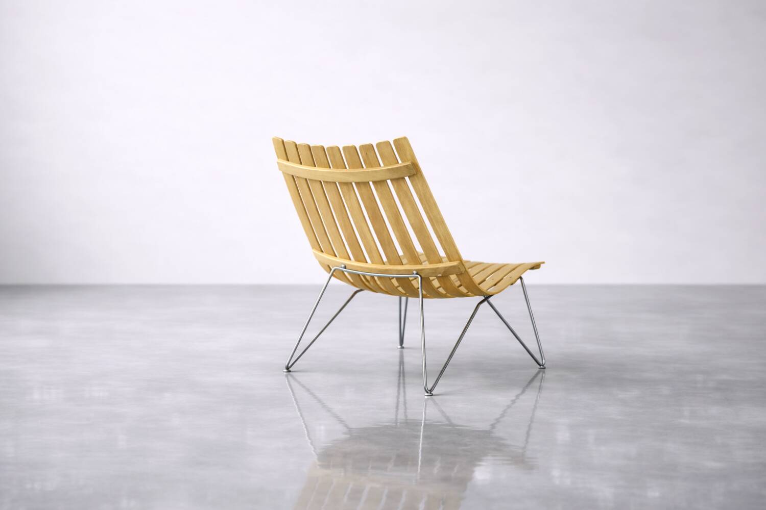 Pair of Scandinavian Scandia Easy Chairs by Hans Brattrud for Fjordfiesta