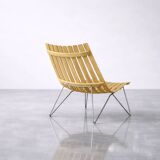 Pair of Scandinavian Scandia Easy Chairs by Hans Brattrud for Fjordfiesta