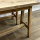 Pair of solid wood farmhouse benches (alder)