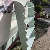 Blue patina shelf