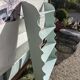 Blue patina shelf