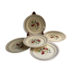 Lot 5 assiettes à dessert Luneville