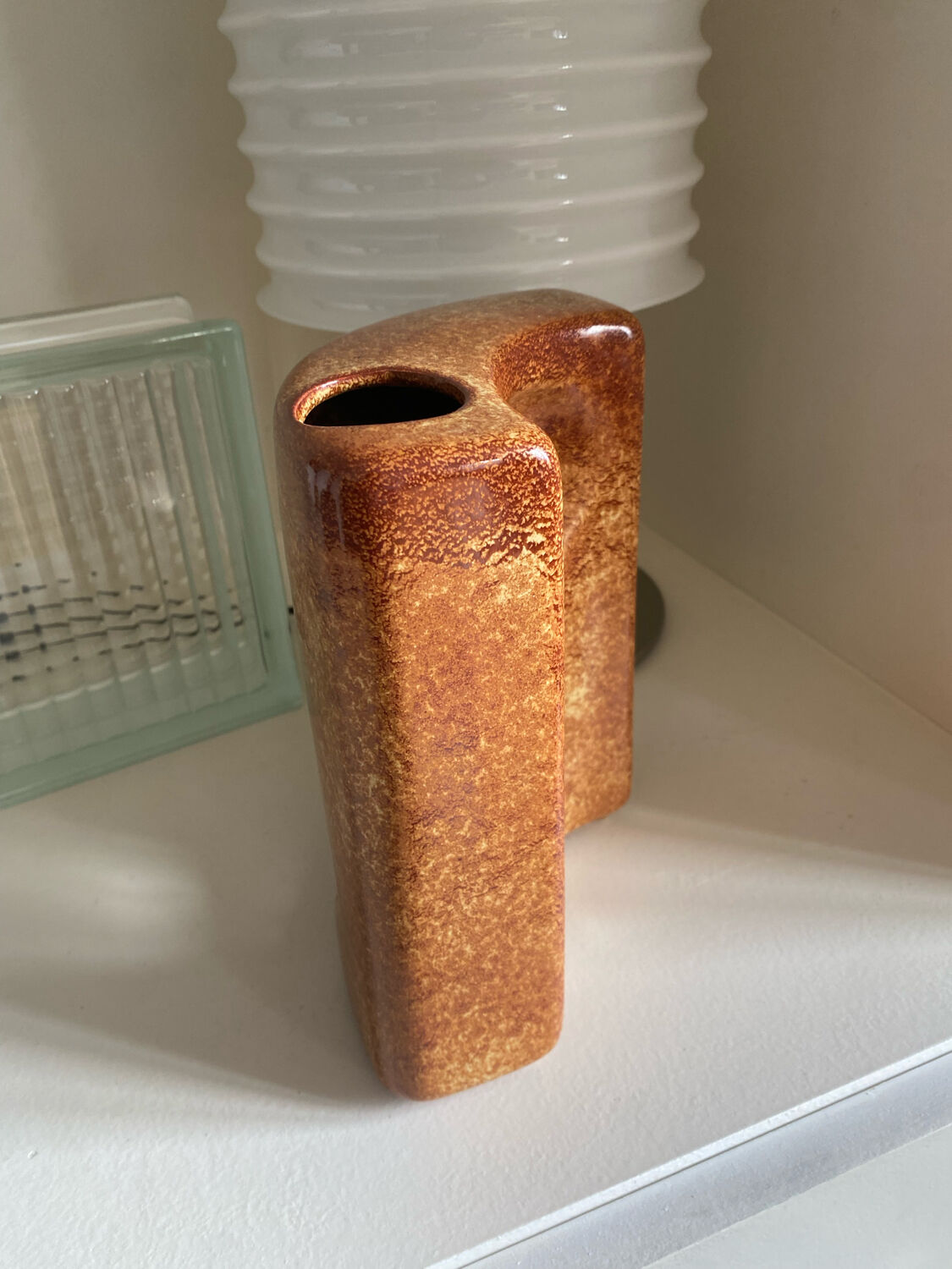 Ceramic vase Roberto Rigon Bertoncello Italy 60s