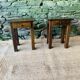 Paire de tables de chevet minimalistes