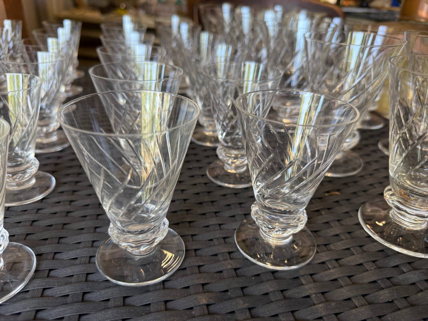 Service en cristal de saint Louis 50 pièces