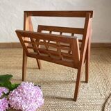 Wooden magazine rack, Scandinavian style