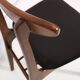 Black velvet chair, Rajmund Halas, Poland, 1960s