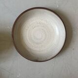 service a dessert 6 assiettes plates + 2 creuses en gres de gien, 1970