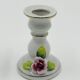 Lot of 2 Vintage Porcelain Candle Holders with Roses