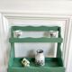 Vintage wall shelf with two shelves