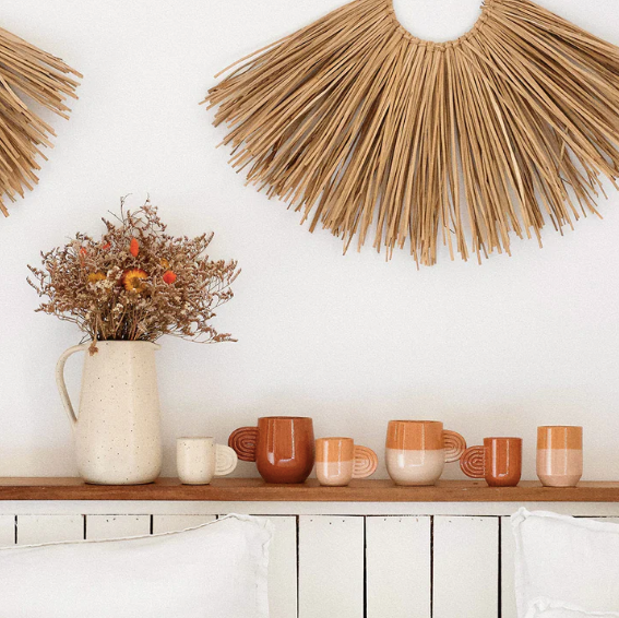 Ceramic pitcher mediterranea speckled - oustao