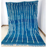 Blue moroccan carpet 300x193cm