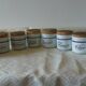 8 spice jars. porcelain of auteuil
