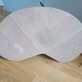 Coffee table bean feet tapered compass