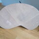 Coffee table bean feet tapered compass