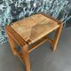 Tabouret paillé Maison Regain, circa 1970