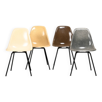 Charles & Ray Eames DSX Side Chair multicolor set for Herman Miller