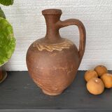 Cruche turque en argile ancienne vases en argile vintage