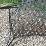 Banc de jardin en fer ancien