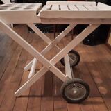 Garden trolley on wheels