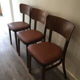 Set of 3 thonet bistro chairs