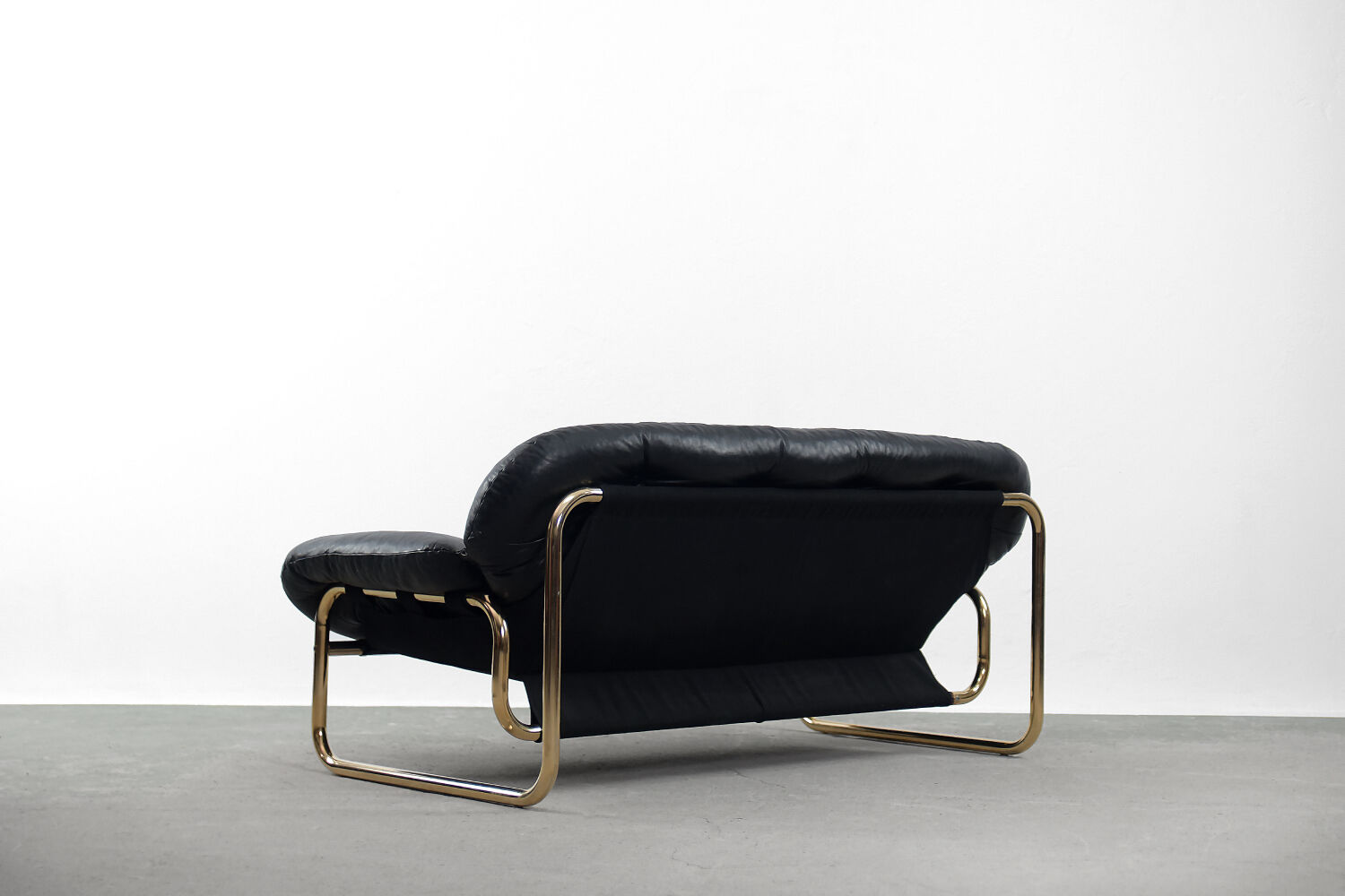 Canapé scandinave en cuir par John-Bertil Häggström pour Swed-Form, 1970