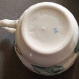Set of 8 English ceramic coffee / mocha cups and saucers BARRATIS