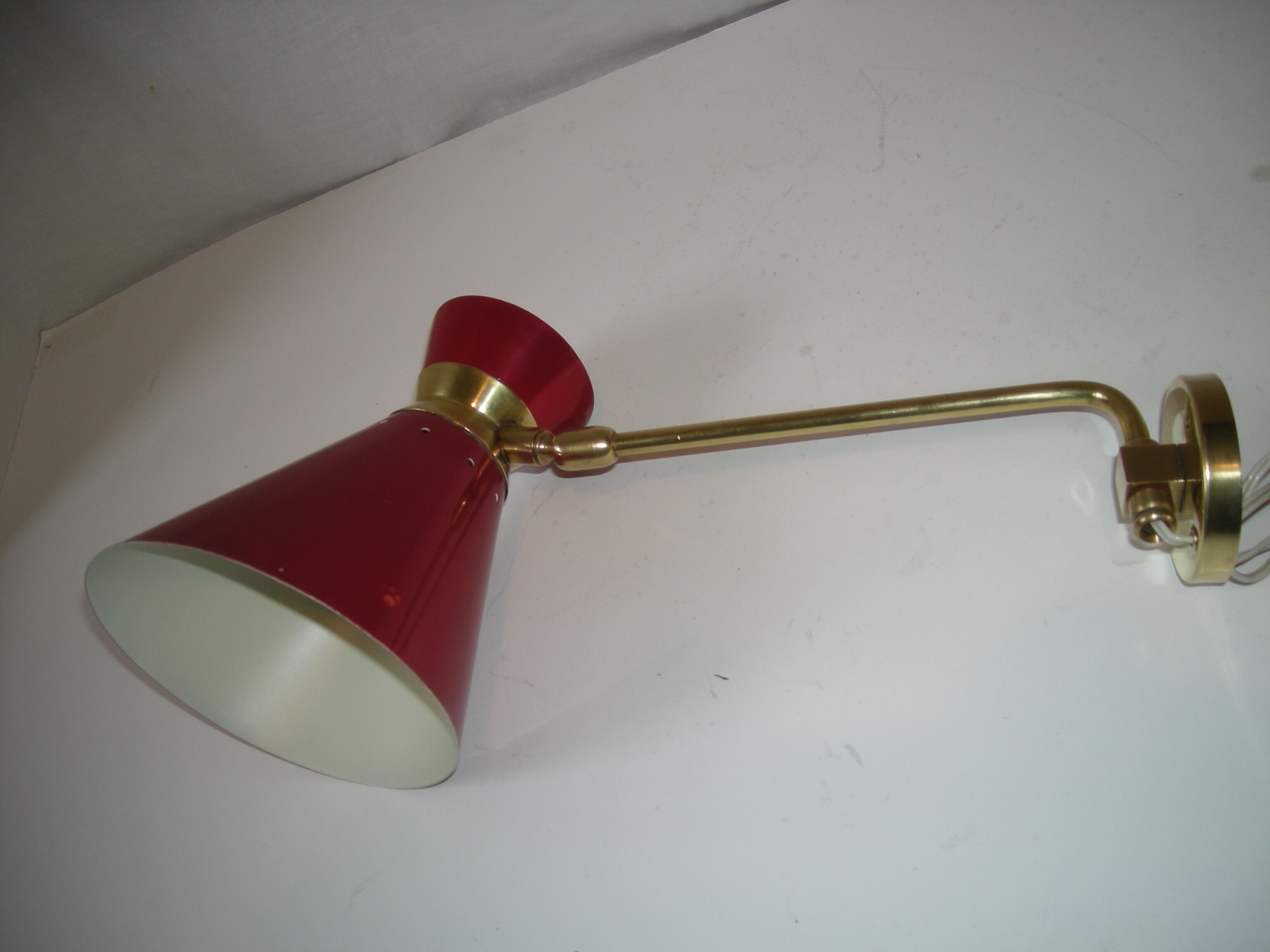Diabolo arm wall lamp from the 50s