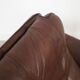 Fauteuil en cuir marron, design suisse, années 1970, fabrication: De Sede