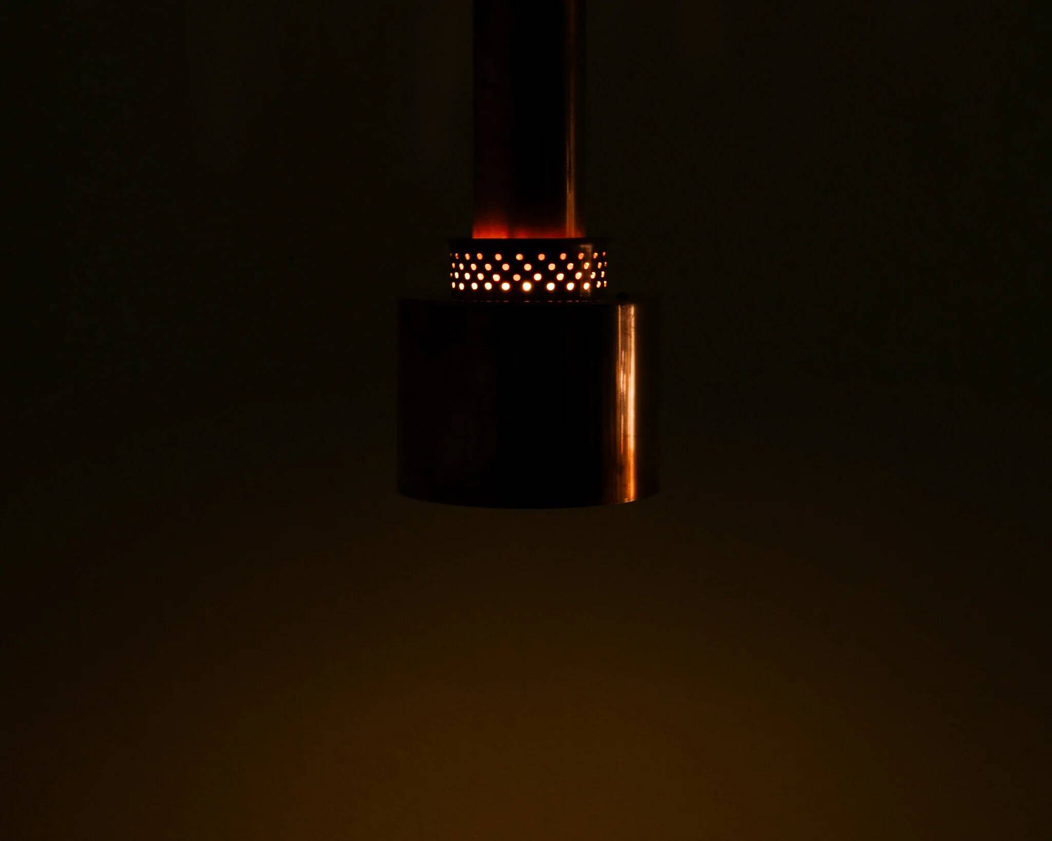 Swedish Mid Century Copper Ceiling Pendant Lamps Hans-Agne Jakobsson, 1950s