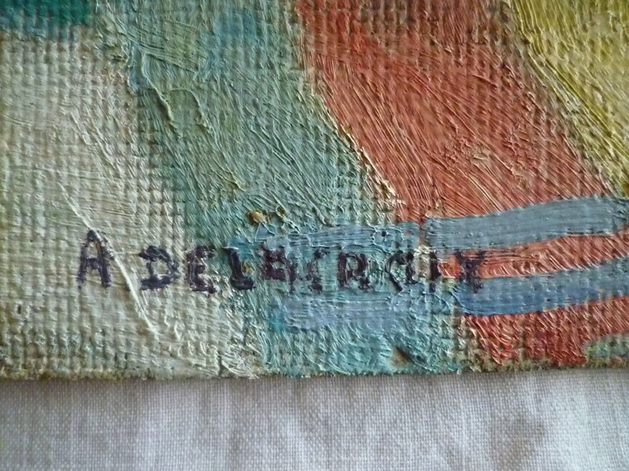 Oil painting on still life panel