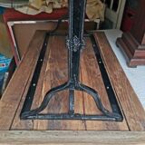 Table bistrot rectangular metal foot