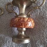 Petits vases  marbre et laiton