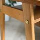 Vintage oak compass foot desk