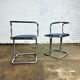 Vintage tubular frame dining room chairs