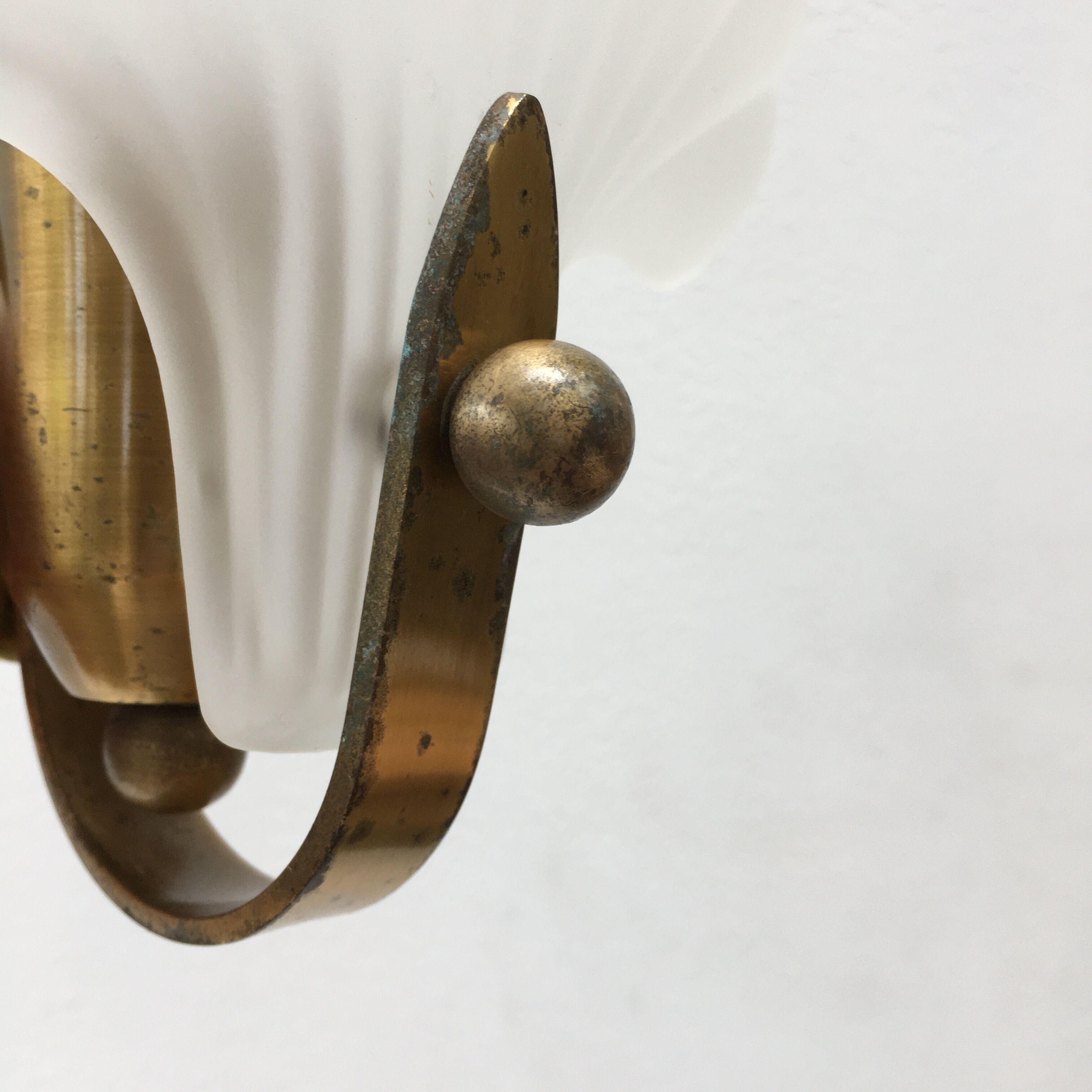 Shell wall lamp 70s Deknudt