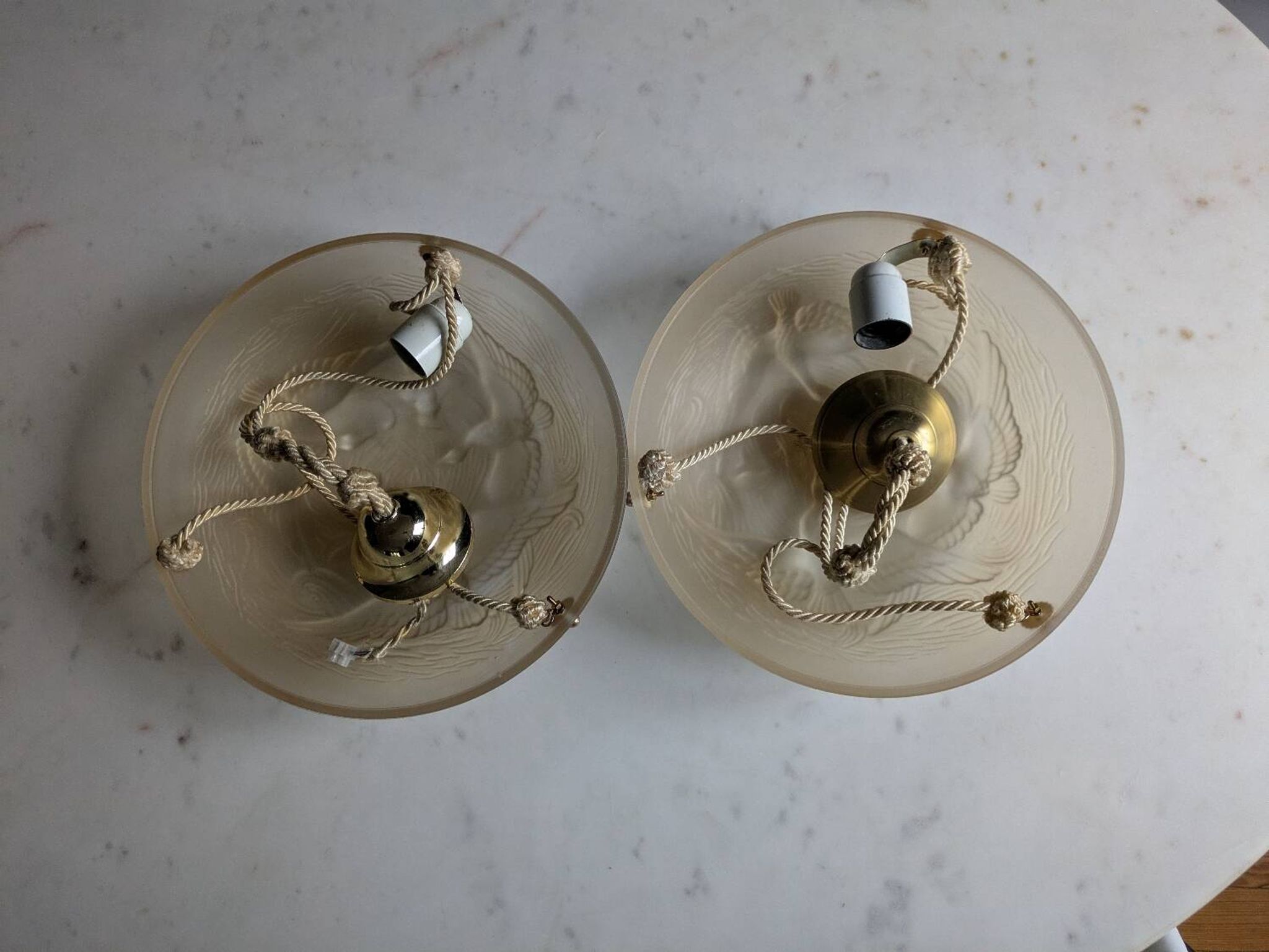 Duo de suspensions Art Deco
