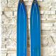 Paire de ski vintage en bois