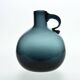 Deep blue blown glass jug by Claude Morin, Dieulefit circa 1970