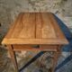 French rural farmhouse table with two drawers, 19th century.