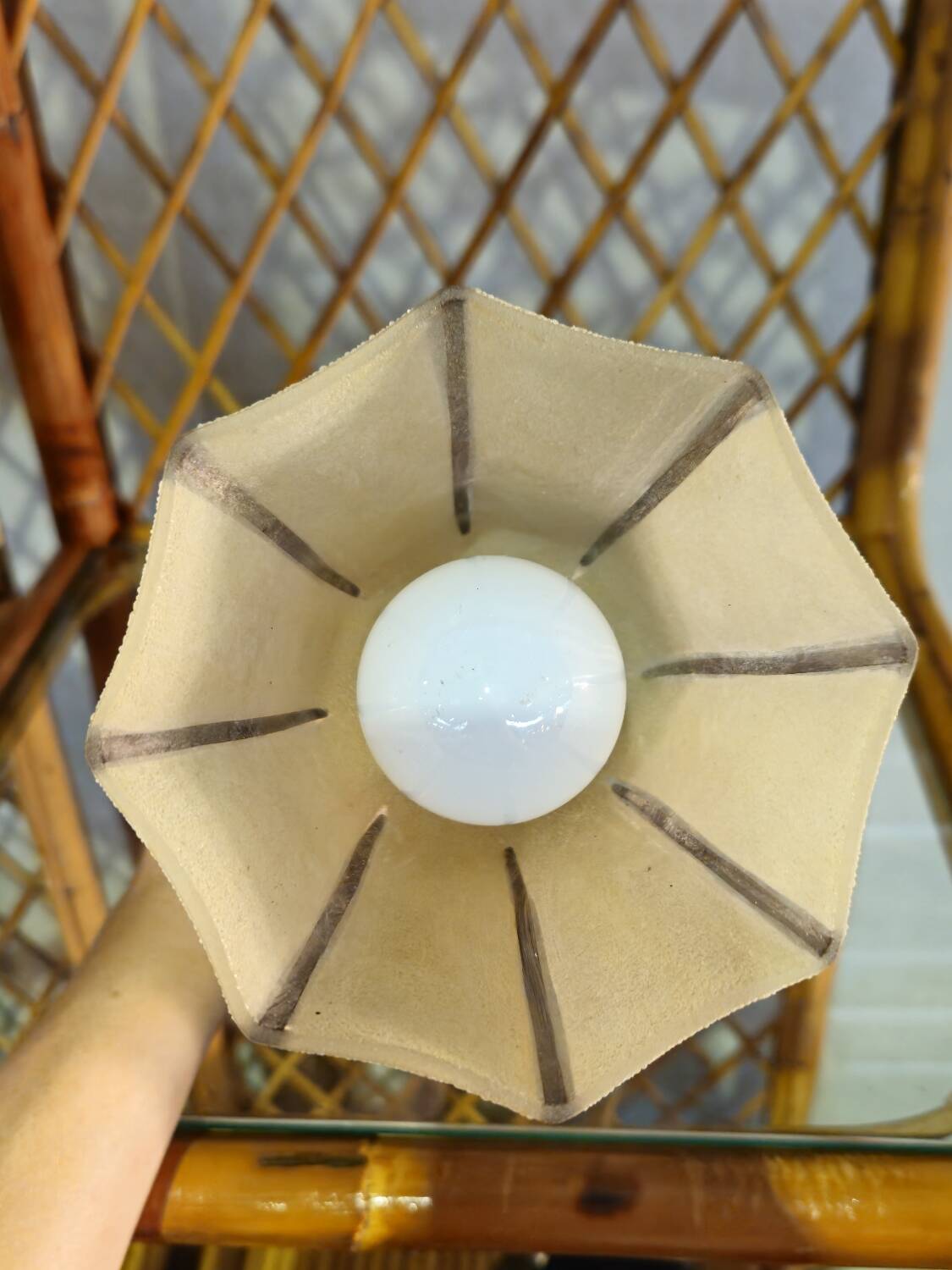 Lampe Céramique Art Déco 1930 Signé Fontinelle