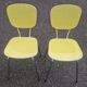 pair of yellow Formica chairs