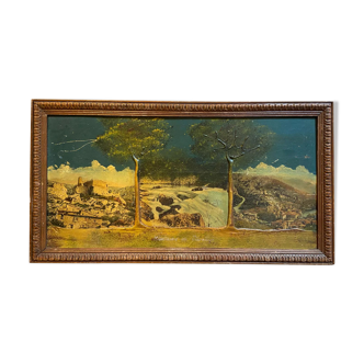 Tableau  paysage ancien