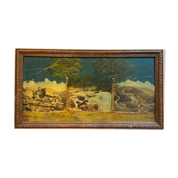 Old landscape painting