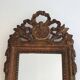 Louis XVI style mirror in patinated and gilded wood