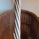 Vintage wicker oval basket